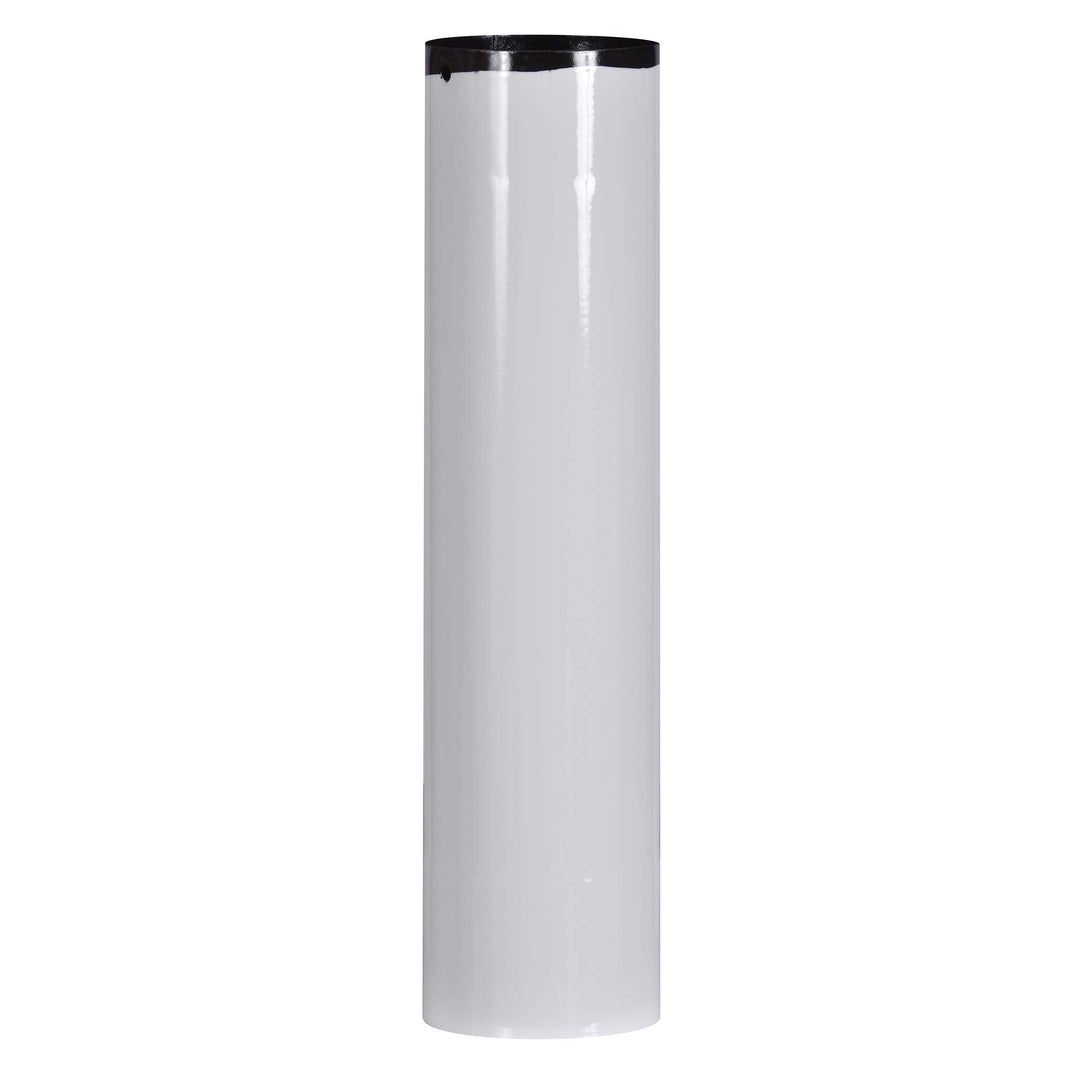 FIREFIX W120/5 Email Ofenrohr weiss, Länge 500 mm, ø 120 mm - Ofenrohre aus Stahlblech, 0,6 mm stark