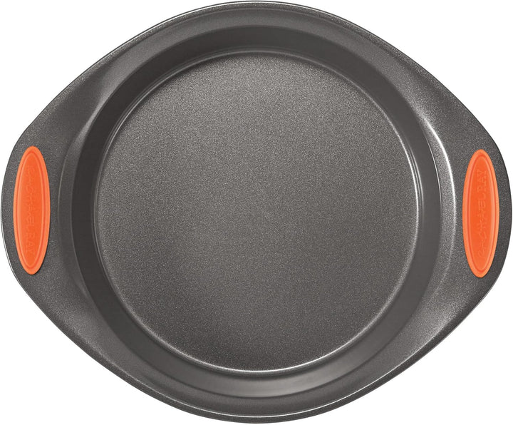 Rachael Ray Yum -o! Backform mit Griffen, antihaftbeschichtet, rund, 22,9 cm, Grau, Rund