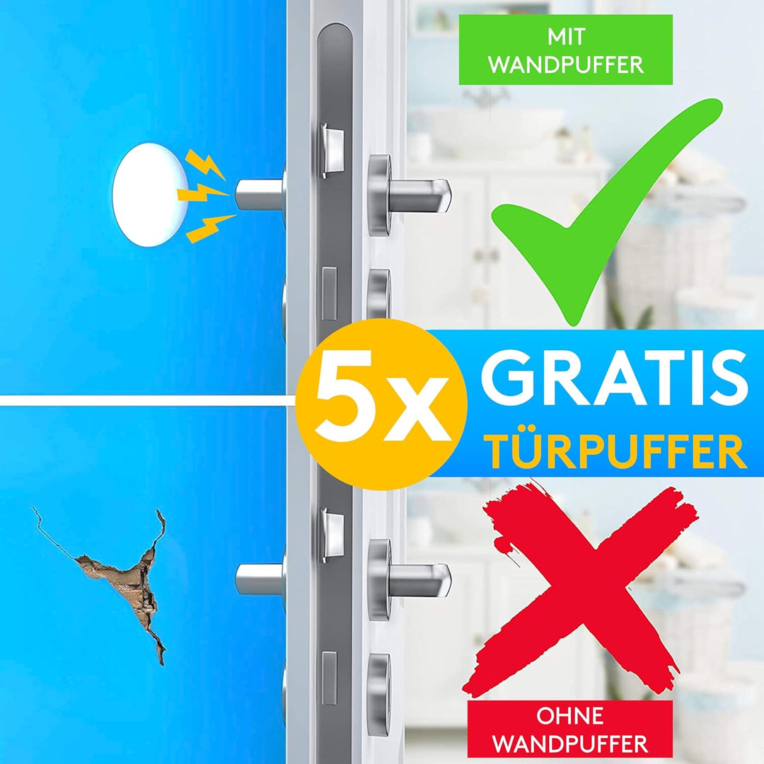 SilverRack Zugluftstopper für Türen Transparent [5X 1m] - Zuschneidbare Türdichtung selbstklebend -