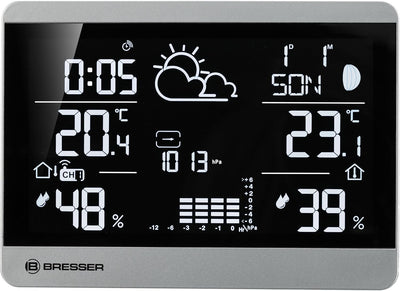 Bresser Funk-Wetterstation ClimateTemp NDH-NEO mit Aussensensor, Temperatur- und Luftfeuchtigkeitsan