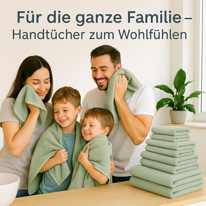 Betz Handtuch 6er Pack Handtücher Set Berlin Grösse 50x100 cm 100% Baumwolle - gut trocknend, leicht