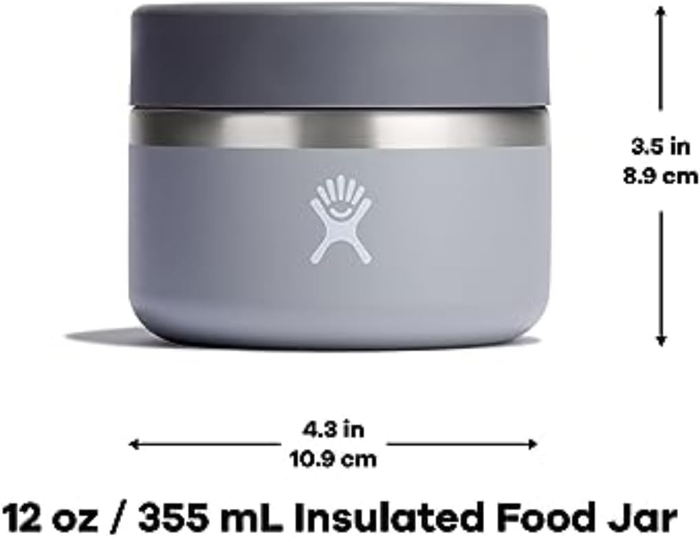 Hydro Flask Isolierter Lebensmittelbehälter, 340 ml, Schwarz Schwarz 12 OZ 340 ml, Schwarz 12 OZ 340