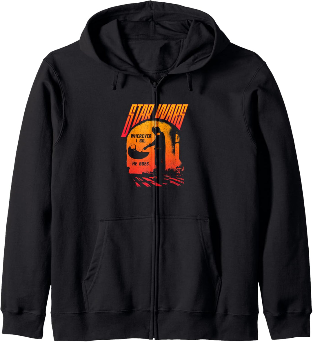 Star Wars: The Mandalorian Mando Grogu Wherever I Go Kapuzenjacke