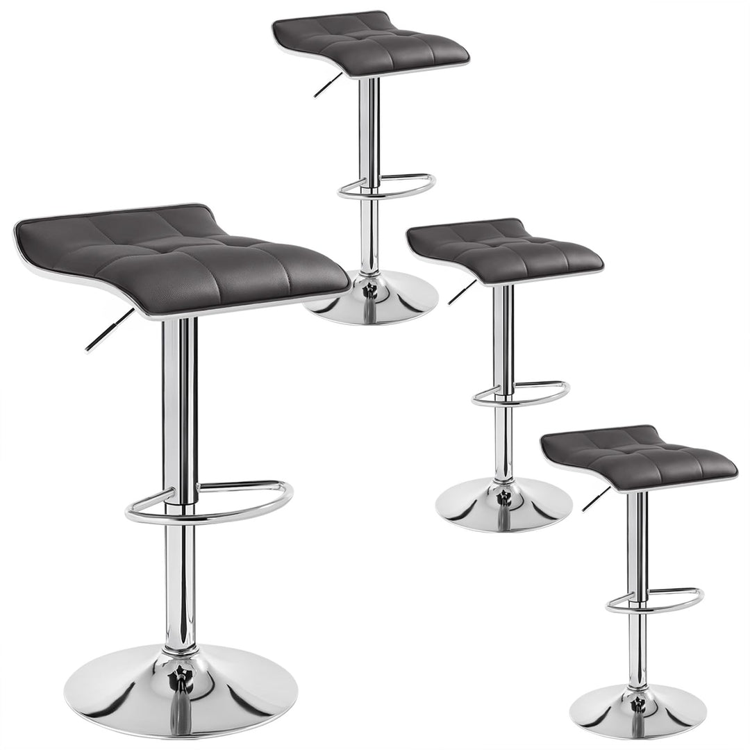 WOLTU 4er Set Barhocker Barstuhl Design Hocker, Höhenverstellbar, Gut Gepolsterte Sitzfläche, Antiru