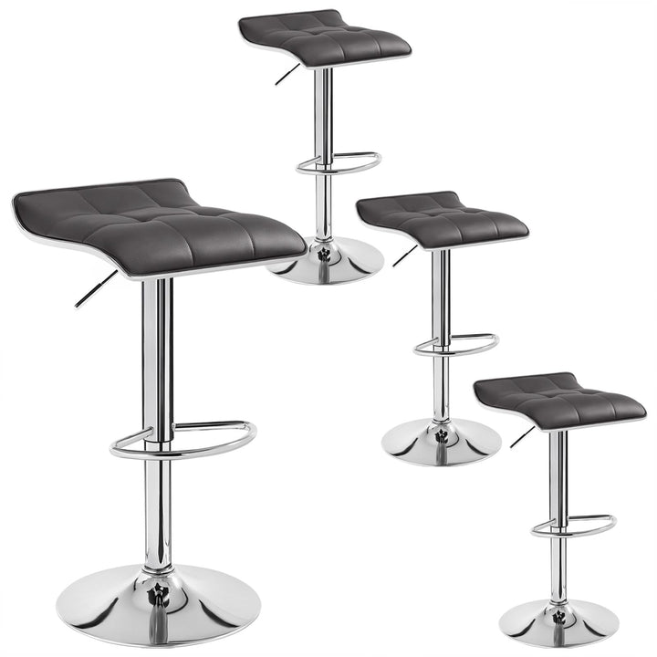 WOLTU 4er Set Barhocker Barstuhl Design Hocker, Höhenverstellbar, Gut Gepolsterte Sitzfläche, Antiru
