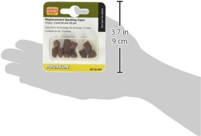 Proxxon Ersatzschleifkappen K80+150, 5 Stück, rostrot, 28989