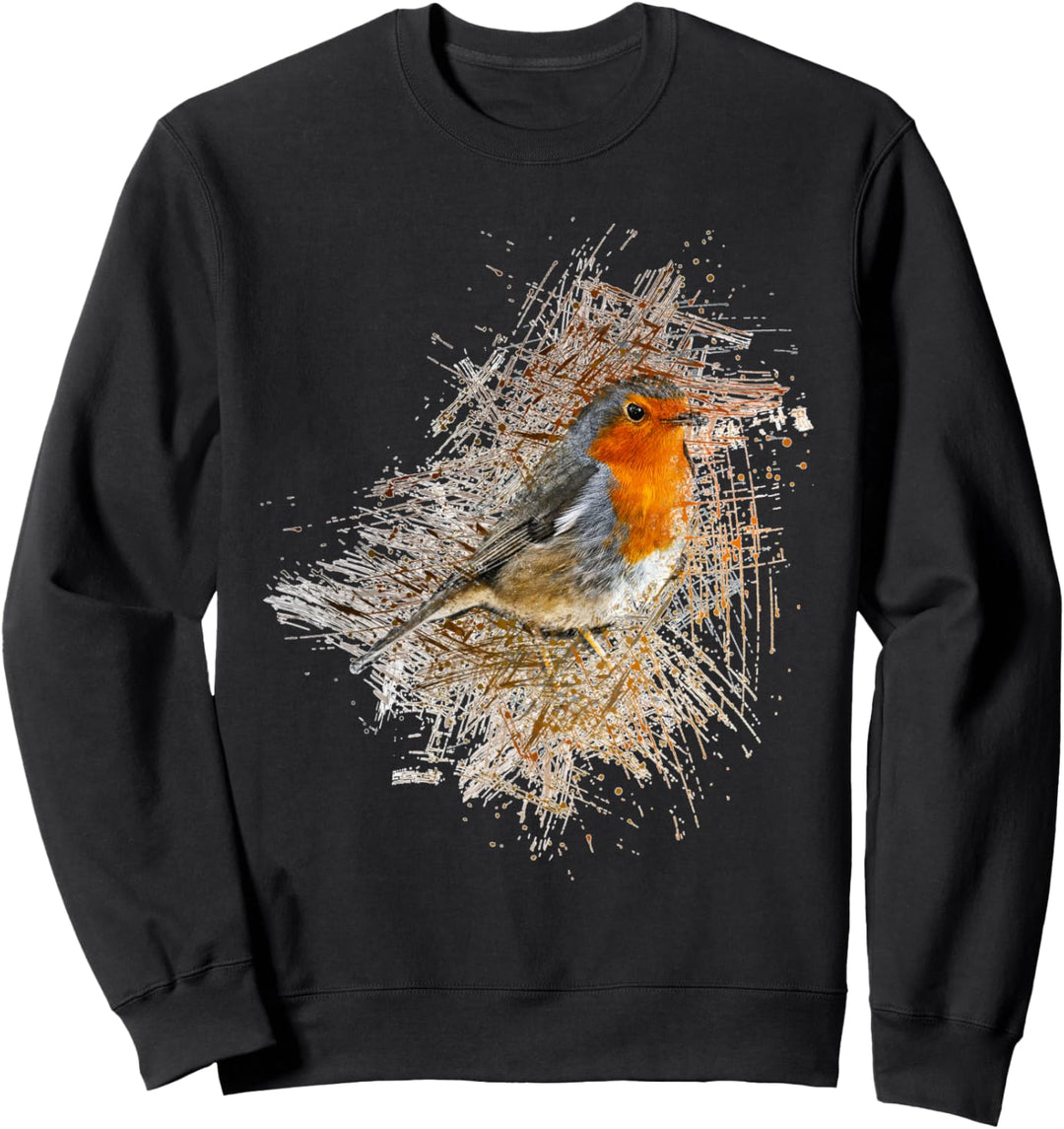 Rotkehlchen Vogel Sweatshirt