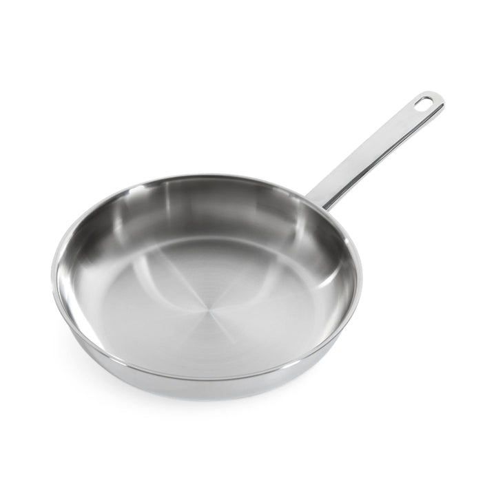 BK Bright Edelstahl Induktion 24 cm Bratpfanne, Mehrfach Verkleidet, Backofenfest, Metallbesteckfest