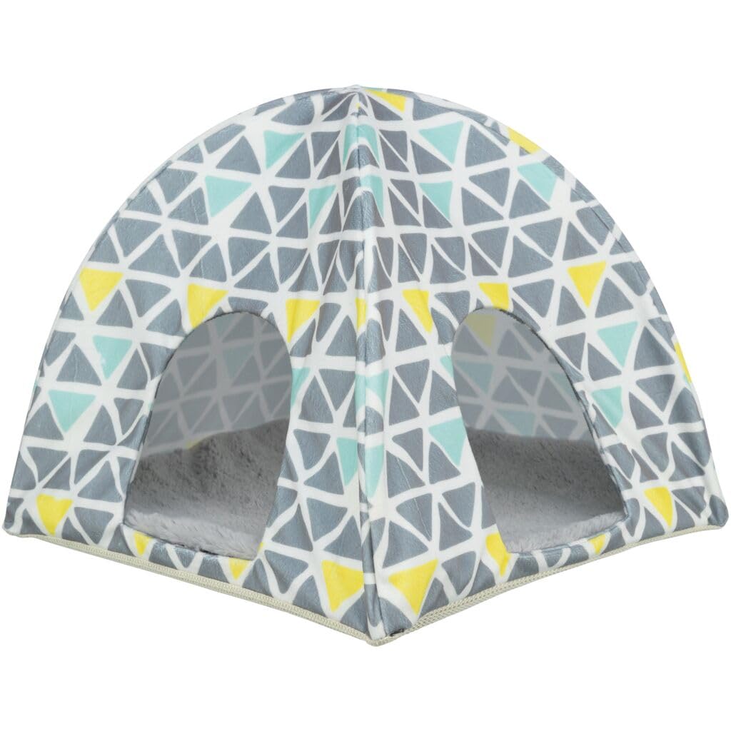 Wigwam Sunny, Meerschweinchen/Zwergkaninchen, 37 × 35 × 37 cm, bunt/grau