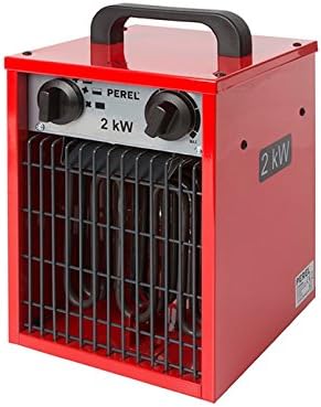 Perel Toolland Construction Heater with 3 Levels / Fan Function and Thermostat / 2 kW, Grey