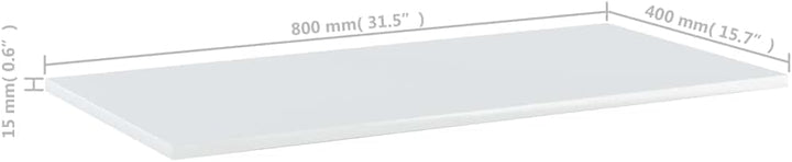 vidaXL 8X Bücherregal Brett Wandboard Wandregal Regal Regalboden Wand Board Ablage Hängeregal Schweb