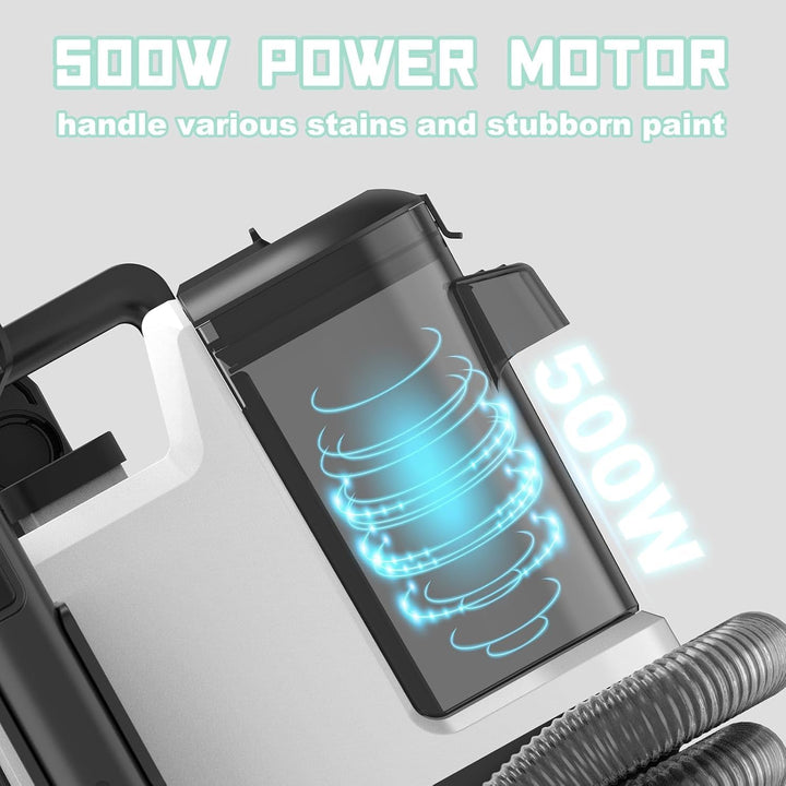 Waschsauger Teppichreiniger, 12Kpa Nasssauger Polsterreiniger, Fleckenreiniger für Teppich, Sofa, Vo