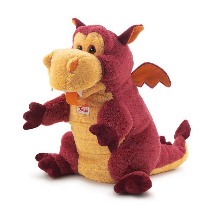 Trudi 29968 - Handpuppe Drache, 25 cm, Drache