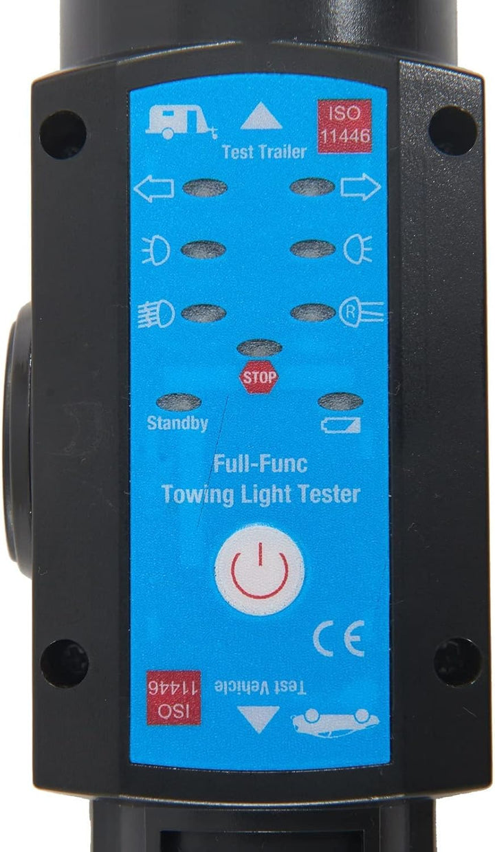 kitletsuit Anhänger Prüfgerät 13 Polig 2-in-1 aufladbare Licht Beleuchtung Prüfgerät Anhängersteckdo