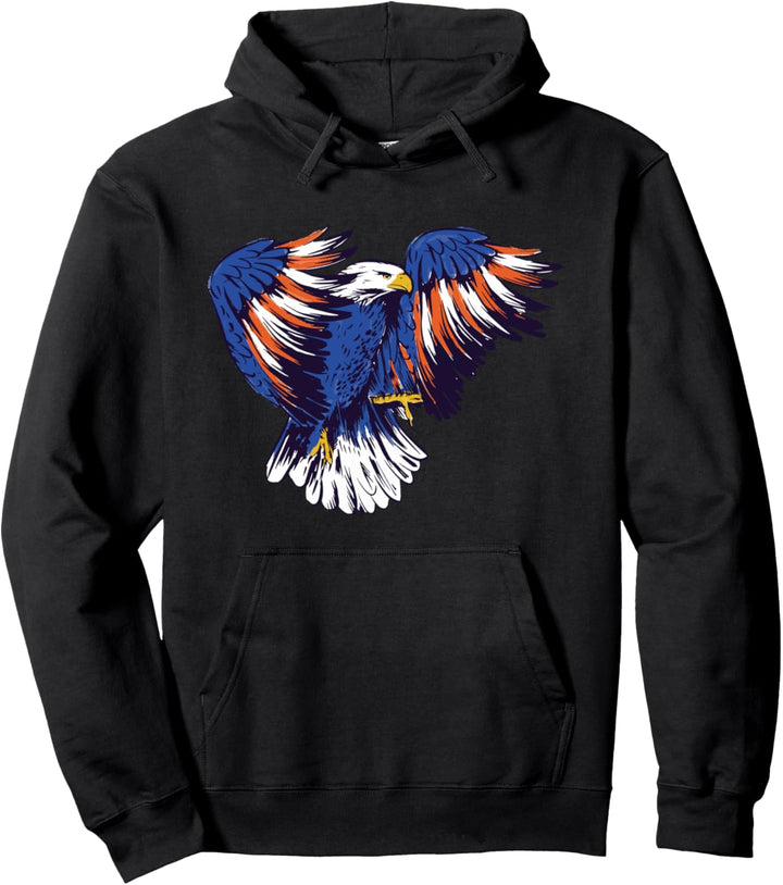 Amerikanisches USA-Adler-Design mit Adlerabbildung. Pullover Hoodie