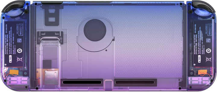 eXtremeRate Hülle Case für Nintendo Switch Joycon/Konsole, Rückgehäuse&Kickstand für Switch Console,