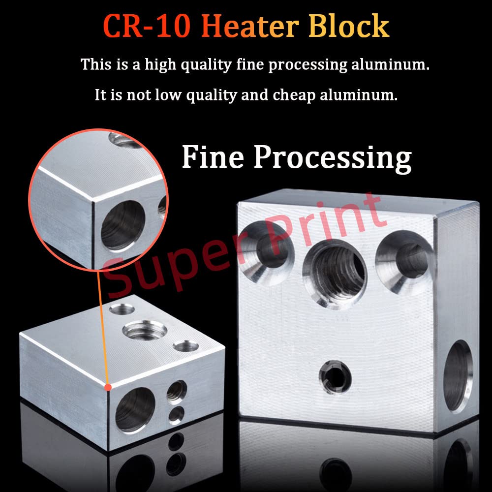 Super Print CR-10s PRO All Metal Hotend,Precision Hotend Upgrade Kit, Hardened Steel Nozzle Kit,For