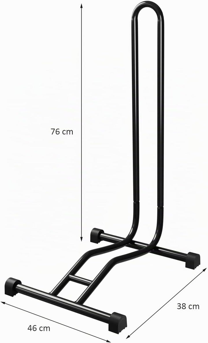 4 x WELLGRO® Fahrradständer - Stahl, sicherer Stand - Farbe schwarz