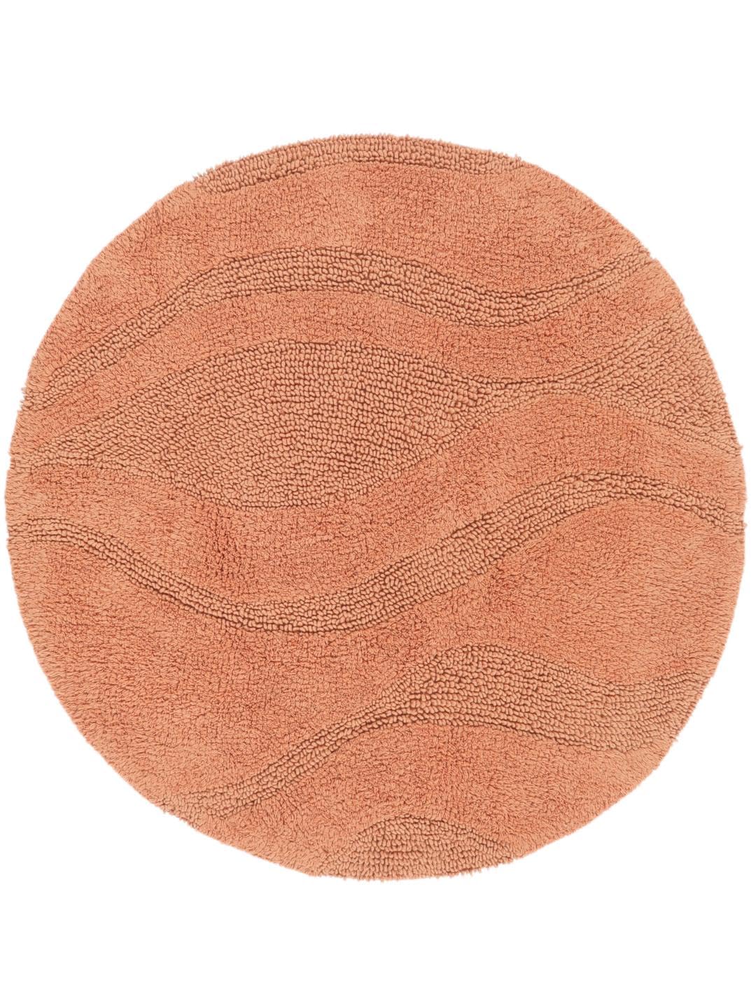 RugVista Badematte Breeze, ∅ 70 cm, Rund, Mittelflor, Anti-Rutsch, Moderner Badteppich, Maschinenwas