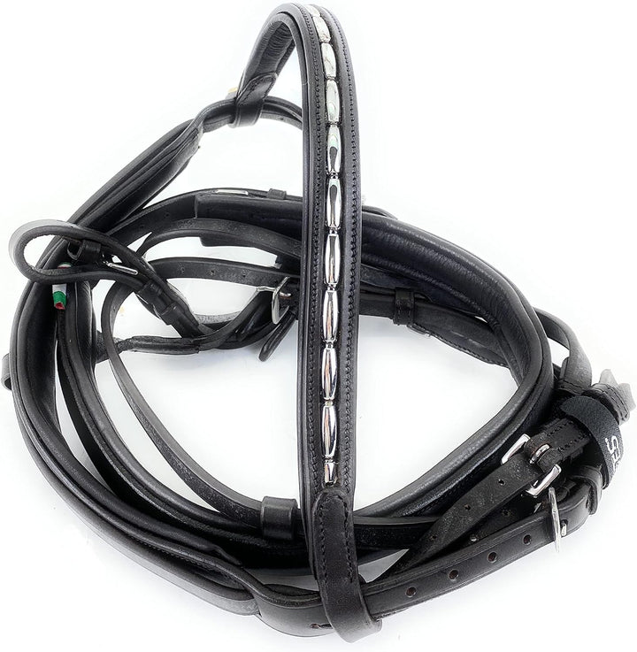 Horses Leder Trense Trieste Schwarz Cob, Schwarz Cob
