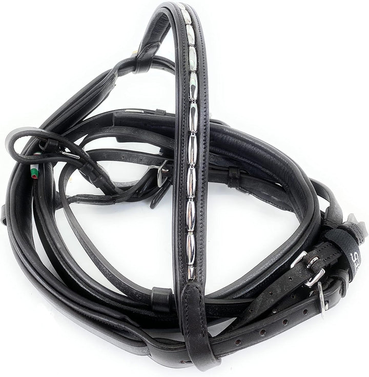 Horses Leder Trense Trieste Schwarz Cob, Schwarz Cob