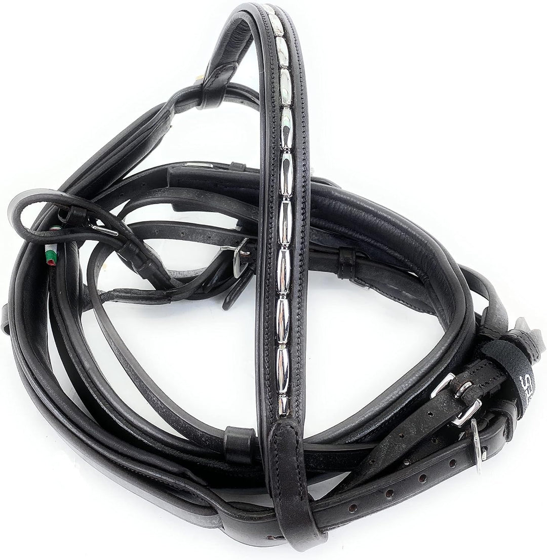 Horses Leder Trense Trieste Schwarz Full, Schwarz Full