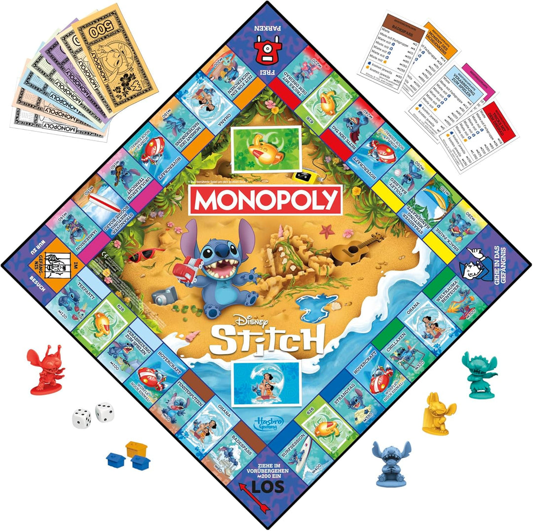 Monopoly Disney Stitch Edition Brettspiel - Deutsche Fassung