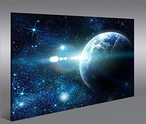 islandburner Bild Bilder auf Leinwand Sterne Weltall Space 1p XXL Poster Leinwandbild Wandbild Dekoa