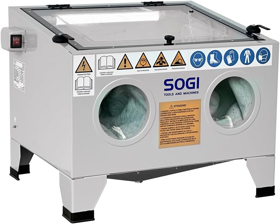 SOGI S-56 Sandstrahlkabine Tischgerät mit Zubehör