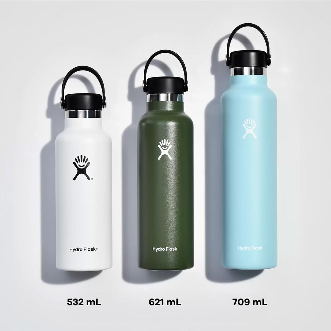 HYDRO FLASK - Trinkflasche 709ml (24oz) - Isolierte Wasserflasche aus Edelstahl - Sportflasche mit a