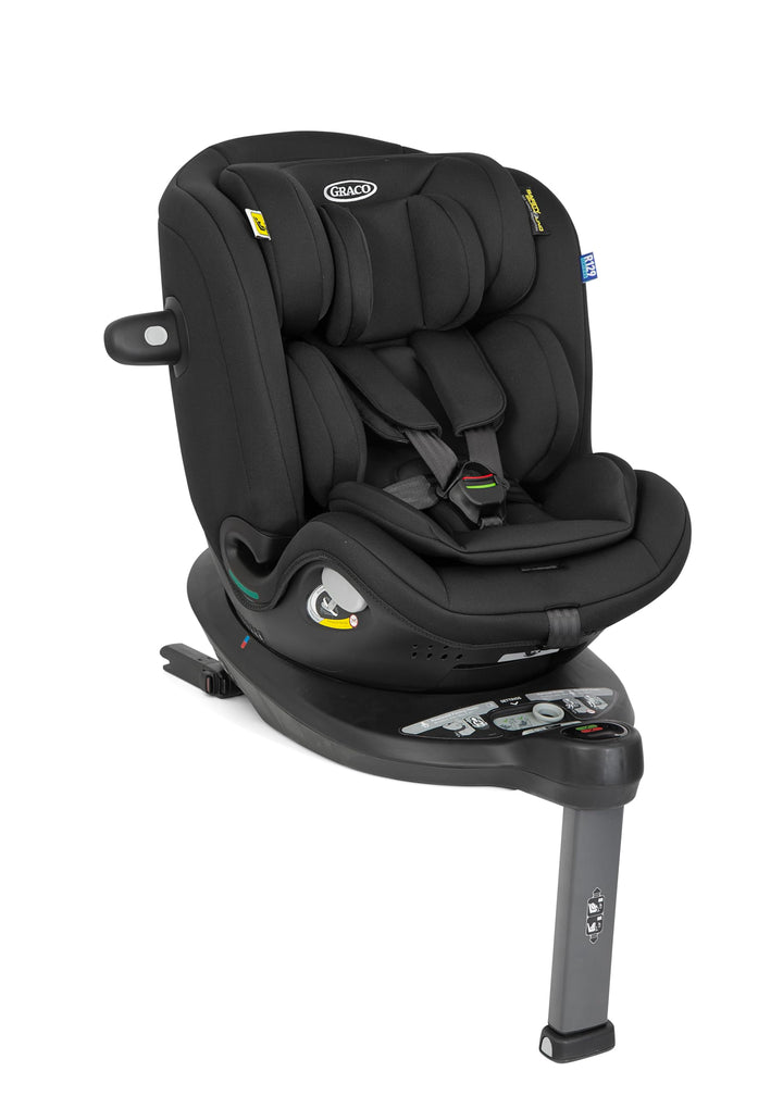 Graco Turn2Me™ Grow i-Size R129, 360° drehbarer Reboarder mit ISOFIX, Autositz bis ca. 7 Jahre (40-1