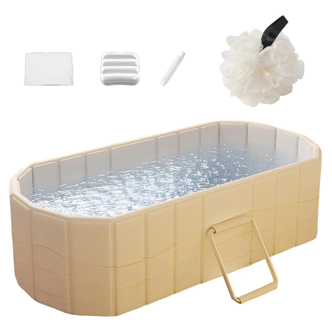 Faltbare Badewanne Erwachsene,Tragbare Badewanne für Erwachsene,Mobile Badewanne,2-in-1 Eisbad & War