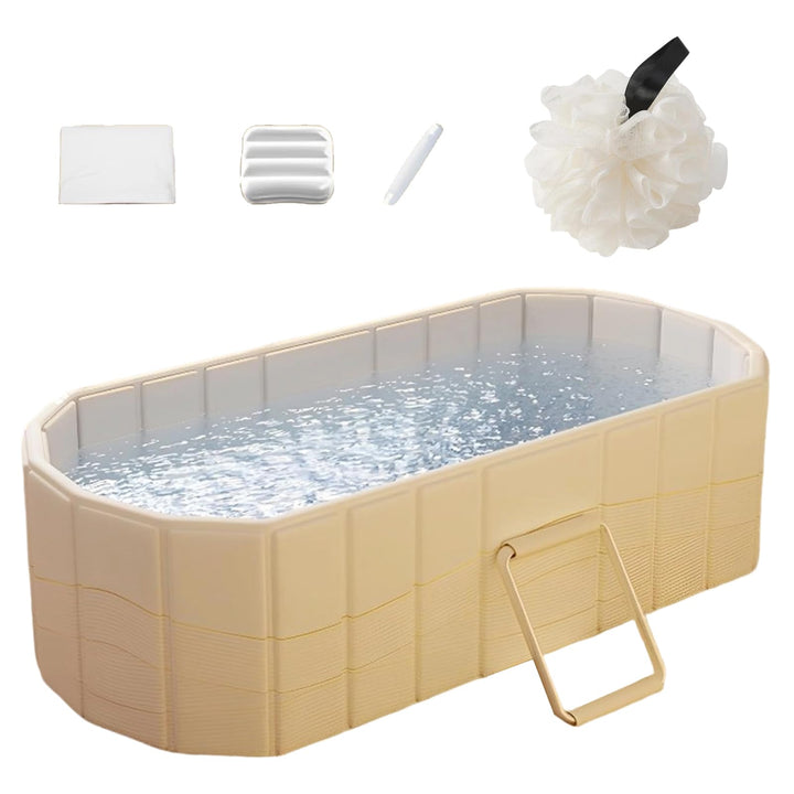 Faltbare Badewanne Erwachsene,Tragbare Badewanne für Erwachsene,Mobile Badewanne,2-in-1 Eisbad & War