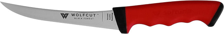 Wolfcut SoftGrip RED-Serie - Metzgermesser-Set 3-tlg. - Zerlegemesser 26 cm, 2x Ausbeinmesser 13 cm