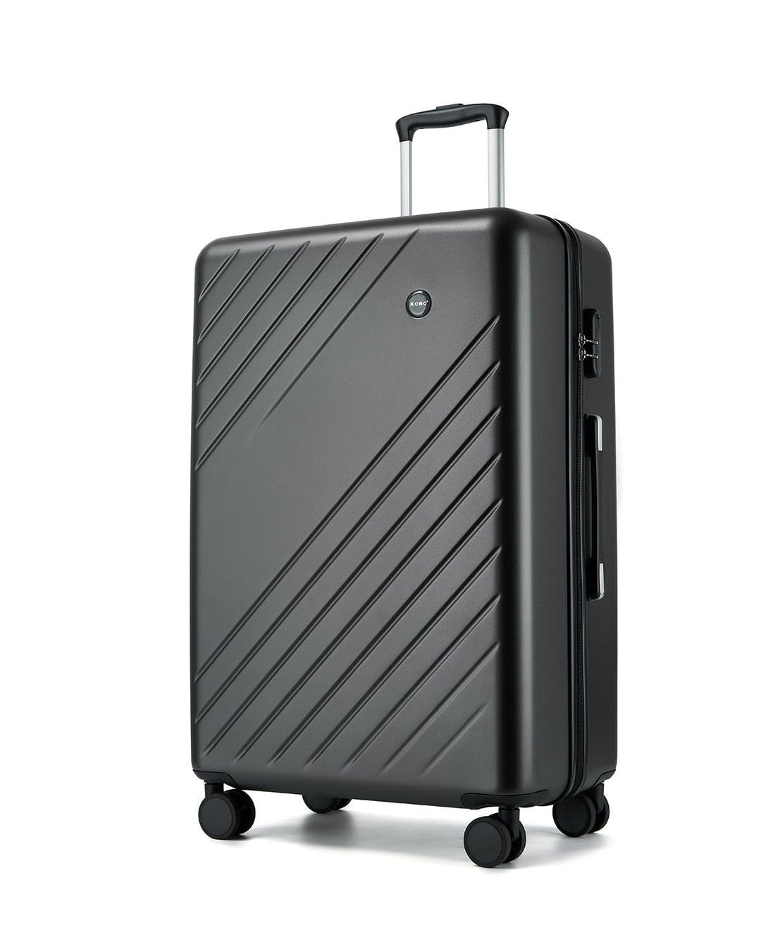 KONO Grosser Koffer 76.5x50.5x29cm, 94L Hartschalenkoffer mit 4 Rollen, Koffer Trolleys für Familien