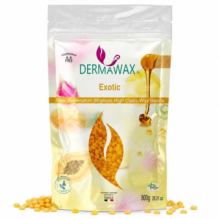 800 Gramm Dermawax Exotic Hypoallergen Waxing Perlen zur Haarentfernung Augenbrauen Gesicht Intim Bi