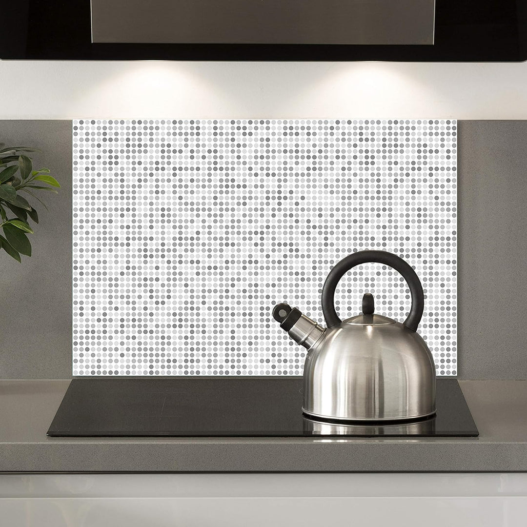 Cuadros Lifestyle Küchen Spritzschutz „Dots“ | Küchenrückwand | Alu-DiBond | Fliesenschutz für den H