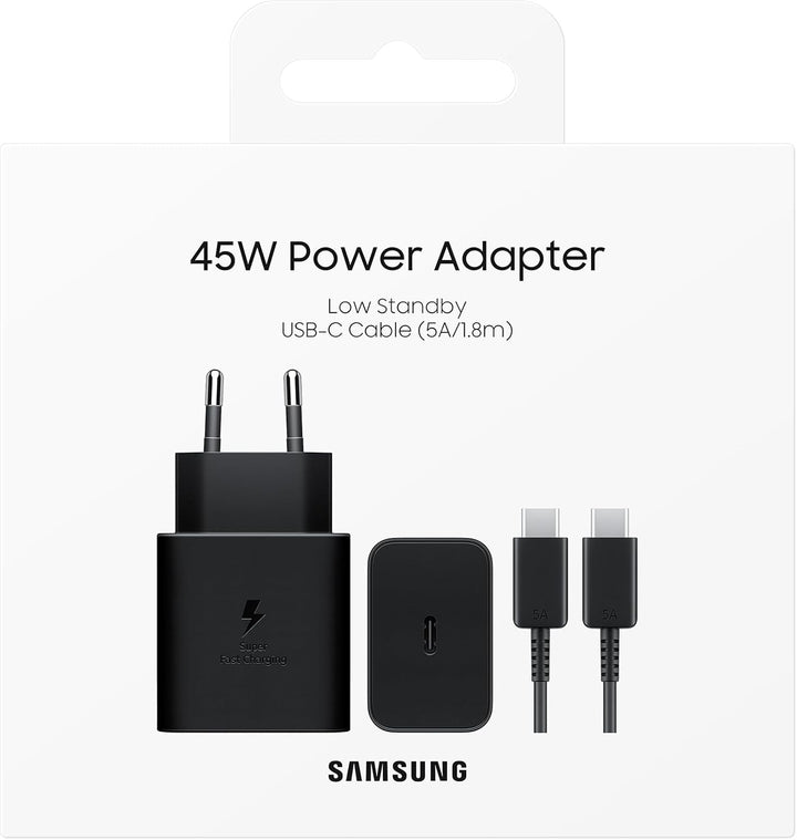 Samsung Schnellladeadapter EP-T4511X, USB-C Ladegerät mit 45W Schnellladen, kompatibel mit Geräten A