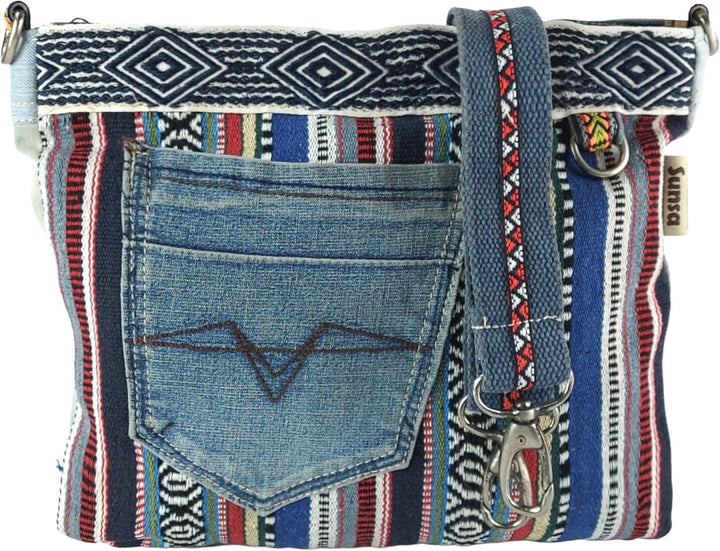 Sunsa Damen Taschen Umhängetasche Handtasche Canvas & Jeans. Grosse Boho Crossbody Tasche/bag Schult