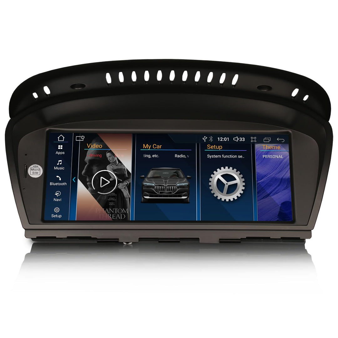 Erisin 8.8" Android 13 8-Kern 4GB RAM+64GB ROM Autoradio GPS Navi für BMW 3er E90 E91 E92 E93 5er E6