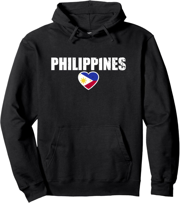 Philippines Herz Philippinen Philippinische Flagge Filipino Pullover Hoodie
