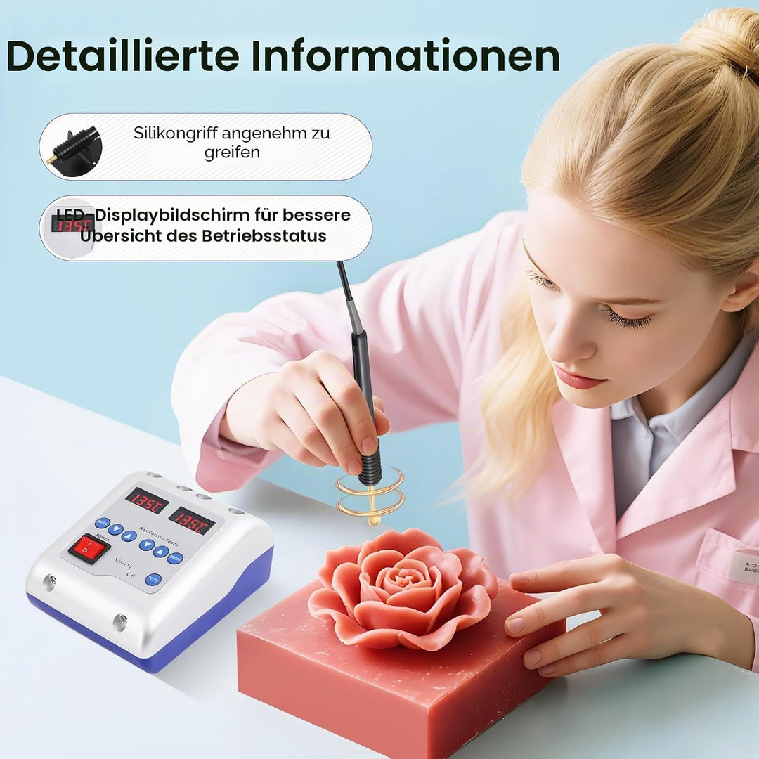 Digital Elektrisch Waxer Maschine, AC 240V 20W Modellier Dental Wachs Gerät Tranchiermesser Wachsmes