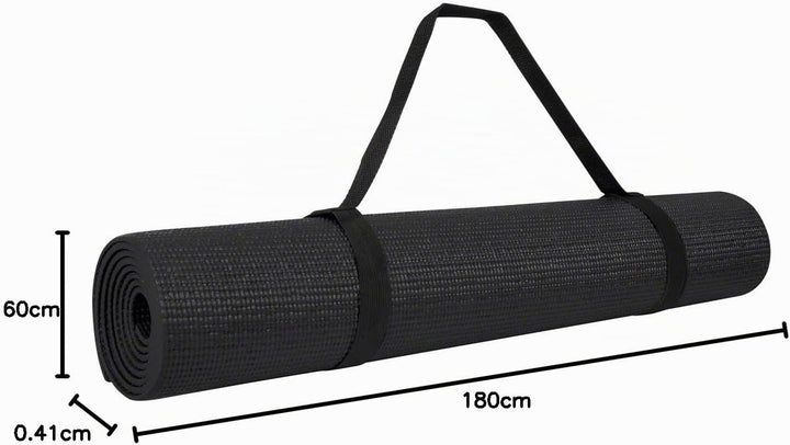 Sport-Tec Yogamatte inkl. Tragegurt, Gymnastikmatte, Fitnessmatte, Sportmatte, Turnmatte