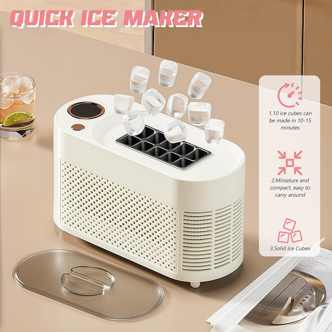 Mini Eiswürfelmaschine, 8/10 Eis produzieren (Produce 10 ice), Produce 10 ice