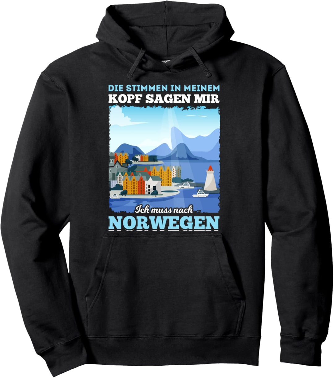 Ich muss nach Norwegen Geschenk Norwegen Pullover Hoodie