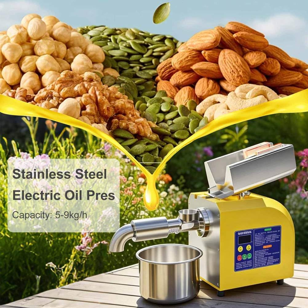 Ölpresse für den Hausgebrauch, elektrische Ölpresse für Heiss- und Kaltpressung, kommerzieller autom