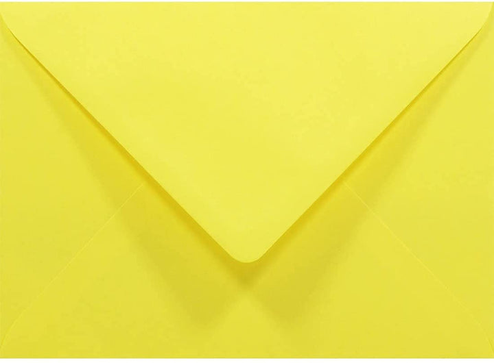 Netuno 1000 Umschläge Gelb DIN B6 125x 175 mm 80g Rainbow gelbe Briefumschläge farbig bunte Briefhül