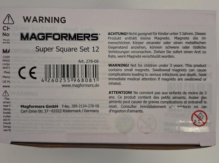 MAGFORMERS 278-08 Magnetisches Konstruktionsspielzeug