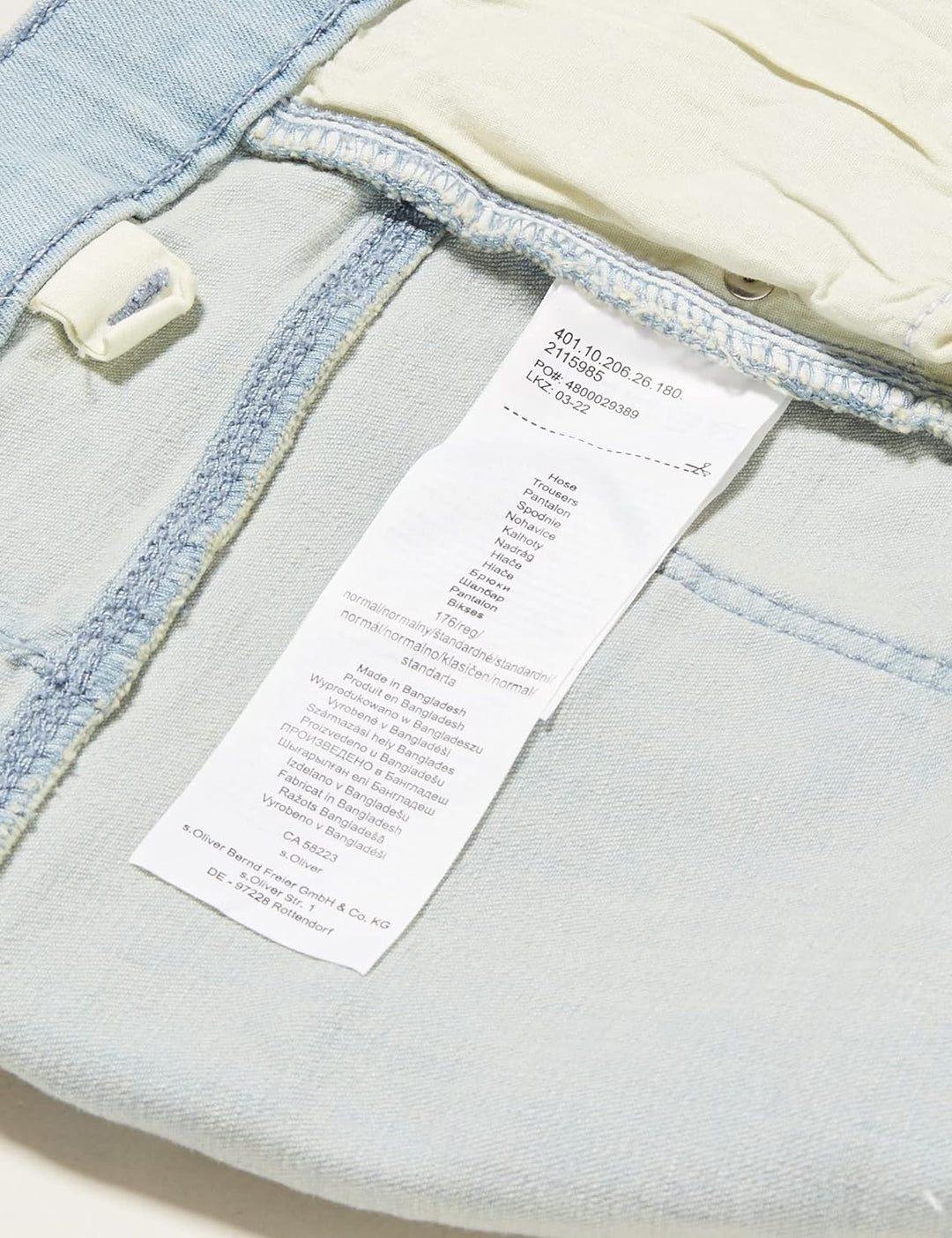 s.Oliver Junior Mädchen Hose kurz Jeans-Shorts, 52Z2, 176