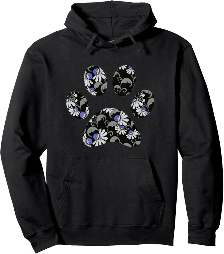 Hübscher Blumen-Totenabdruck Pullover Hoodie